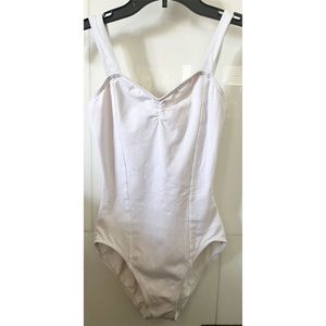 Capezio White Cotton Princess Cut Leotard Medium